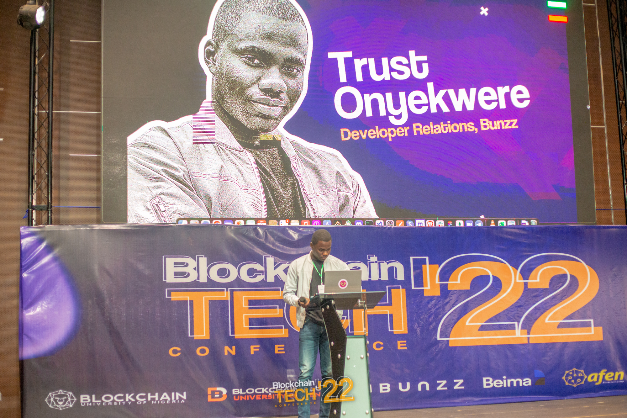 Event photo — Trust Onyekwere speaking